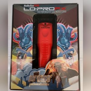 BABYLISSPRO LO-PROFX LIMITEDEDITION MATTE RED CLIPPER Collab w/ VAN DA'GOAT‎ NWT